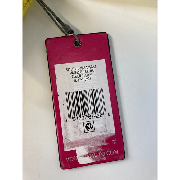 VINCE CAMUTO NWT SMALL YELLOW LEATHER CROSSBODY BAG (ASIS) - Picture 12 of 16